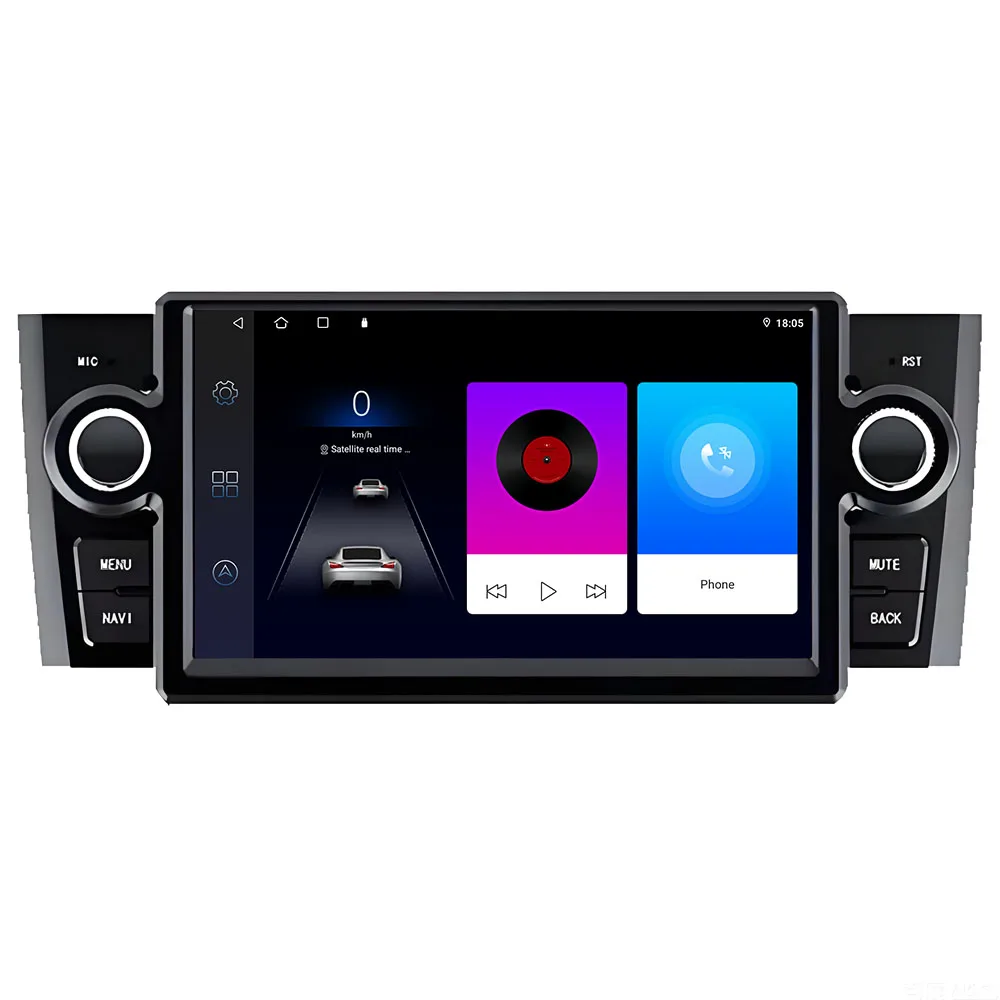 Android Auto 7 inch For Fiat Grande Punto Linea 2007- 2012 Stereo Navigation DVD Multimedia Video Player 4G Carplay Car Radio BT