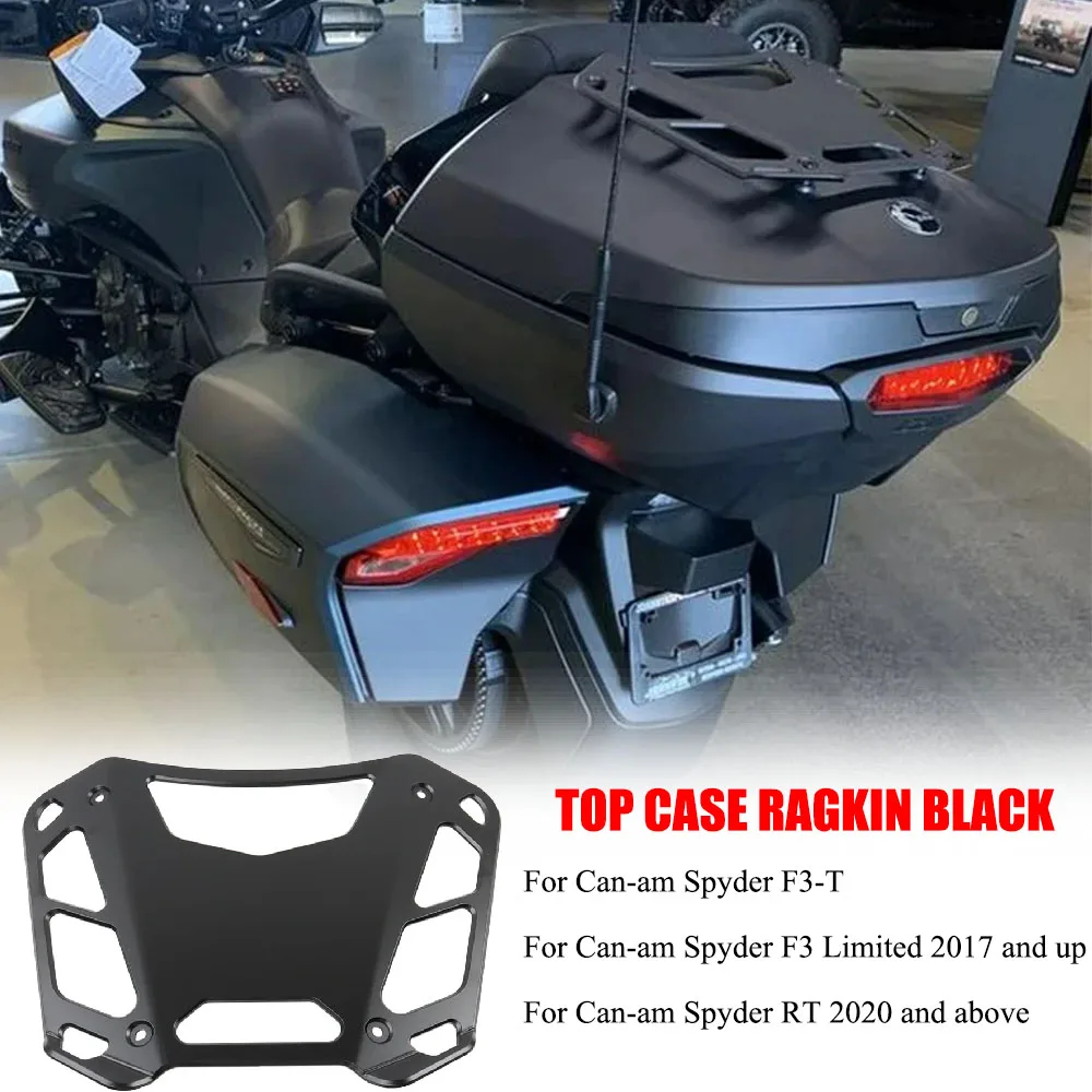

Brand NEW Motorcycle Accessories Black Rear Luggage Rack Top Case Bracket For Can-am Spyder F3-T/F3 Limited 2017-UP/ RT 2020-UP