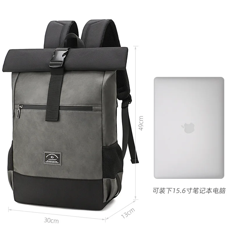 Men's backpack fashionable light business 15.6 computer backpack large capacity waterproof travel bag