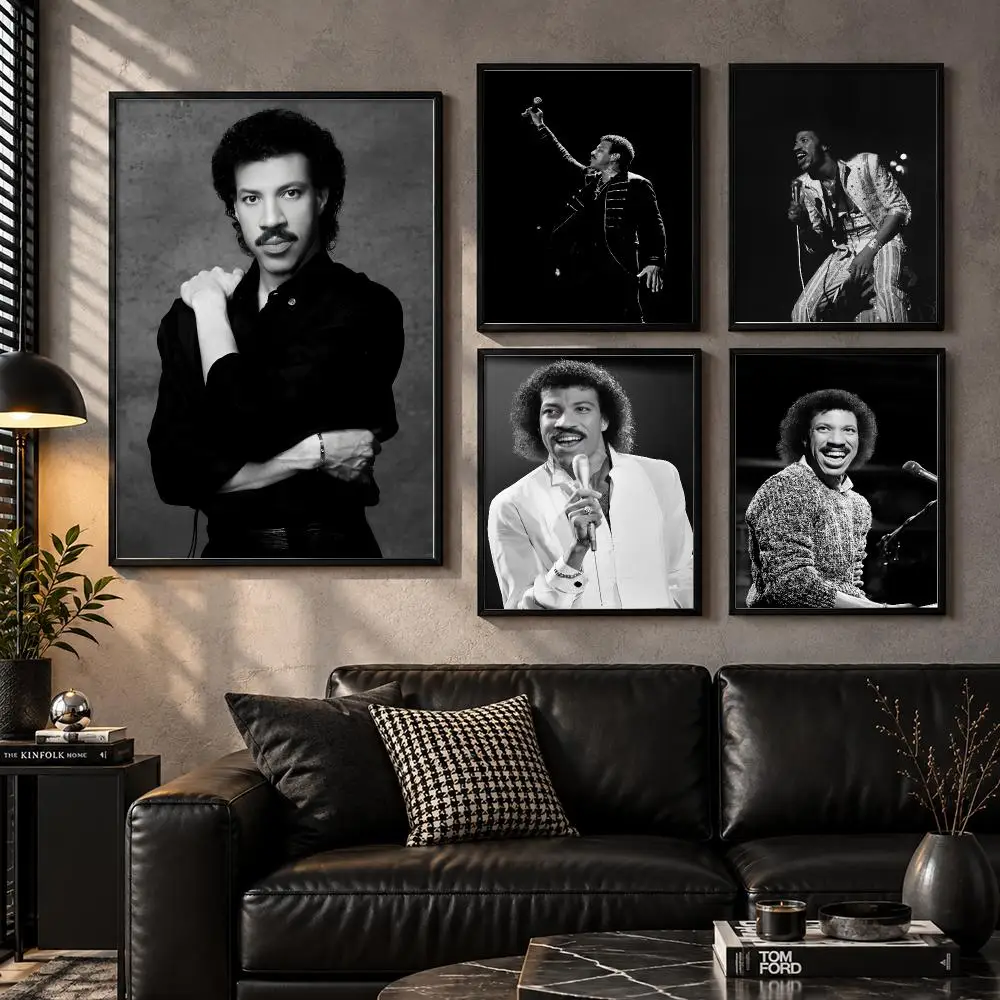 L-Lionel Richie Poster Modern Wall Art Sticker For Living Room Bedroom Bar Home Decor Mural Painting Decoration