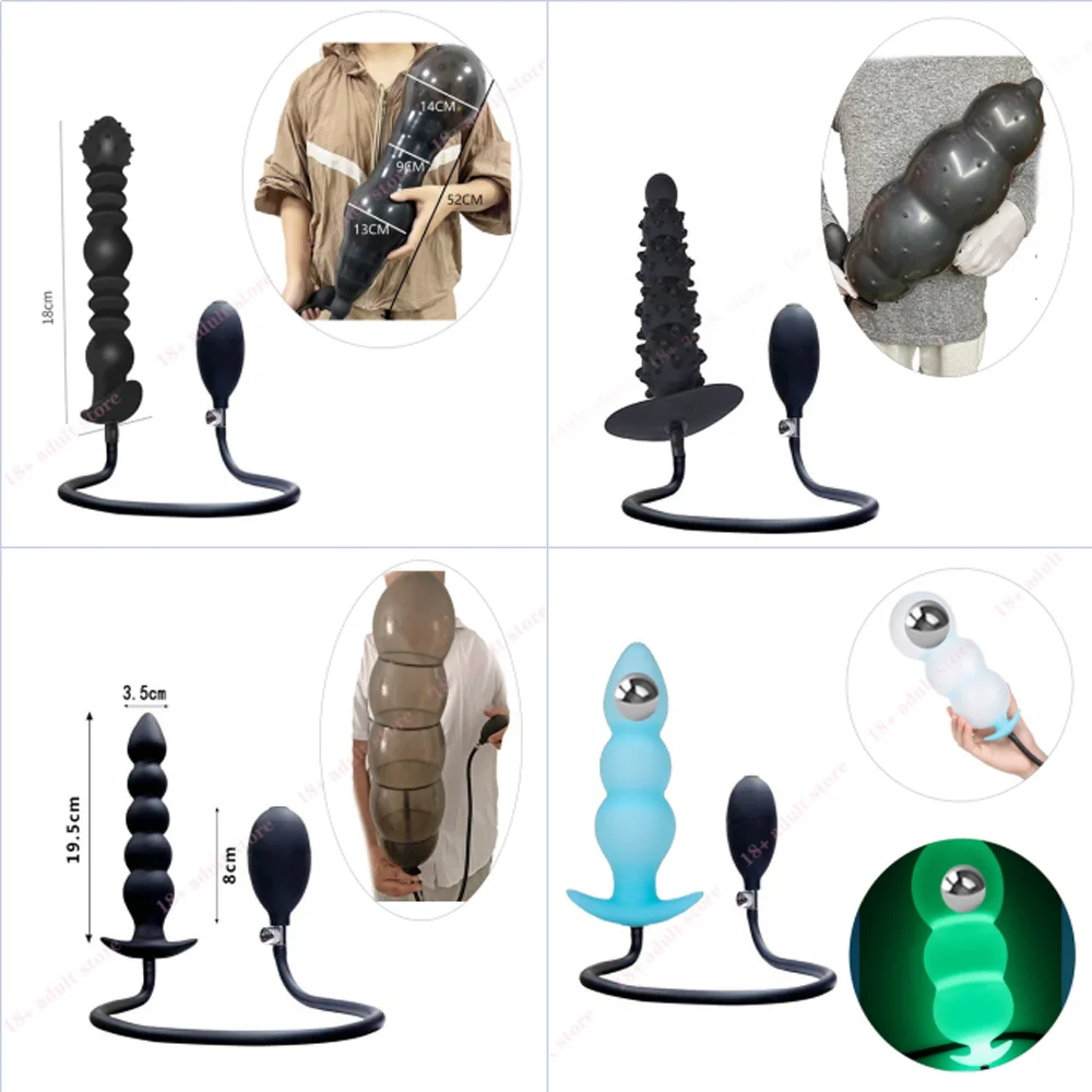 نفخ الشرج الخرز سيليكون دسار المهبل الشرج موسع ضخمة بعقب المكونات الشرج المكونات جهاز تدليك للبروستاتا الشرج الجنس لعب للنساء الرجال #1