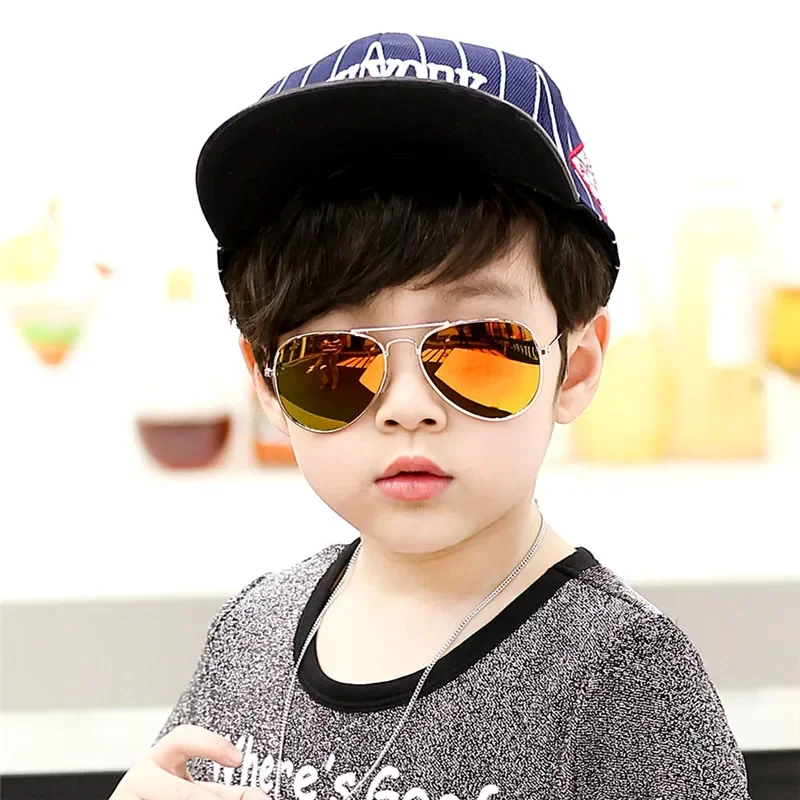 Classic Aviation sunglasses For Boy And Girl Colorful Mirror Pilot Sun Glasses Children Sunglasses Kids Sunglasses Eyewear