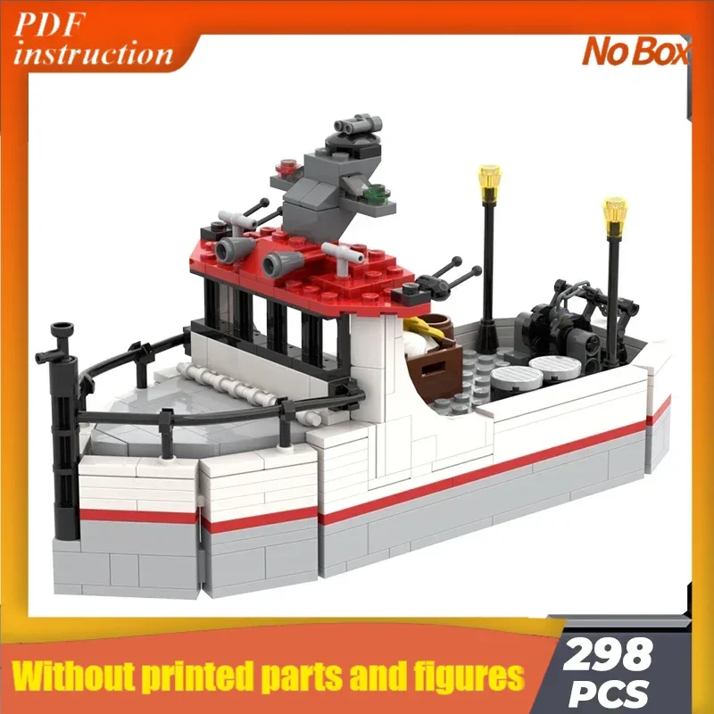 

Moc строительные кирпичи модель военного корабля мини-рыбацкая лодка технология модульные блоки подарки игрушки наборы «сделай сам» сборка Рождество