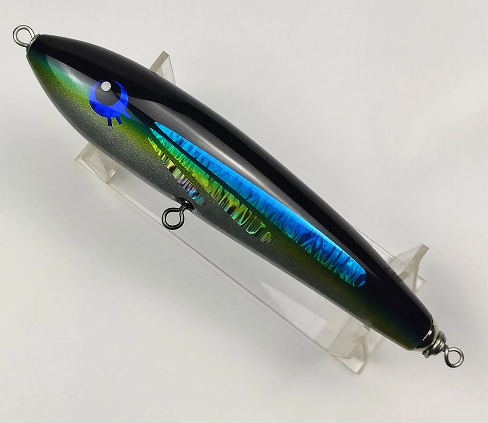 Gmmma Wood Floating Popper Stickbait Fishing Lure Medium Heavy Paulownia Popping for , Kingfish, BluefinTuna