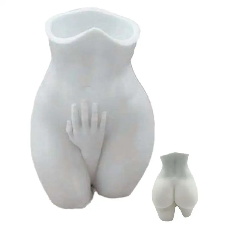 Female Body Vase Creative Body Vase Novelty Flower Pots Woman Vase Funny Plant Pots Indoor Female Form Planter Female Body Decor