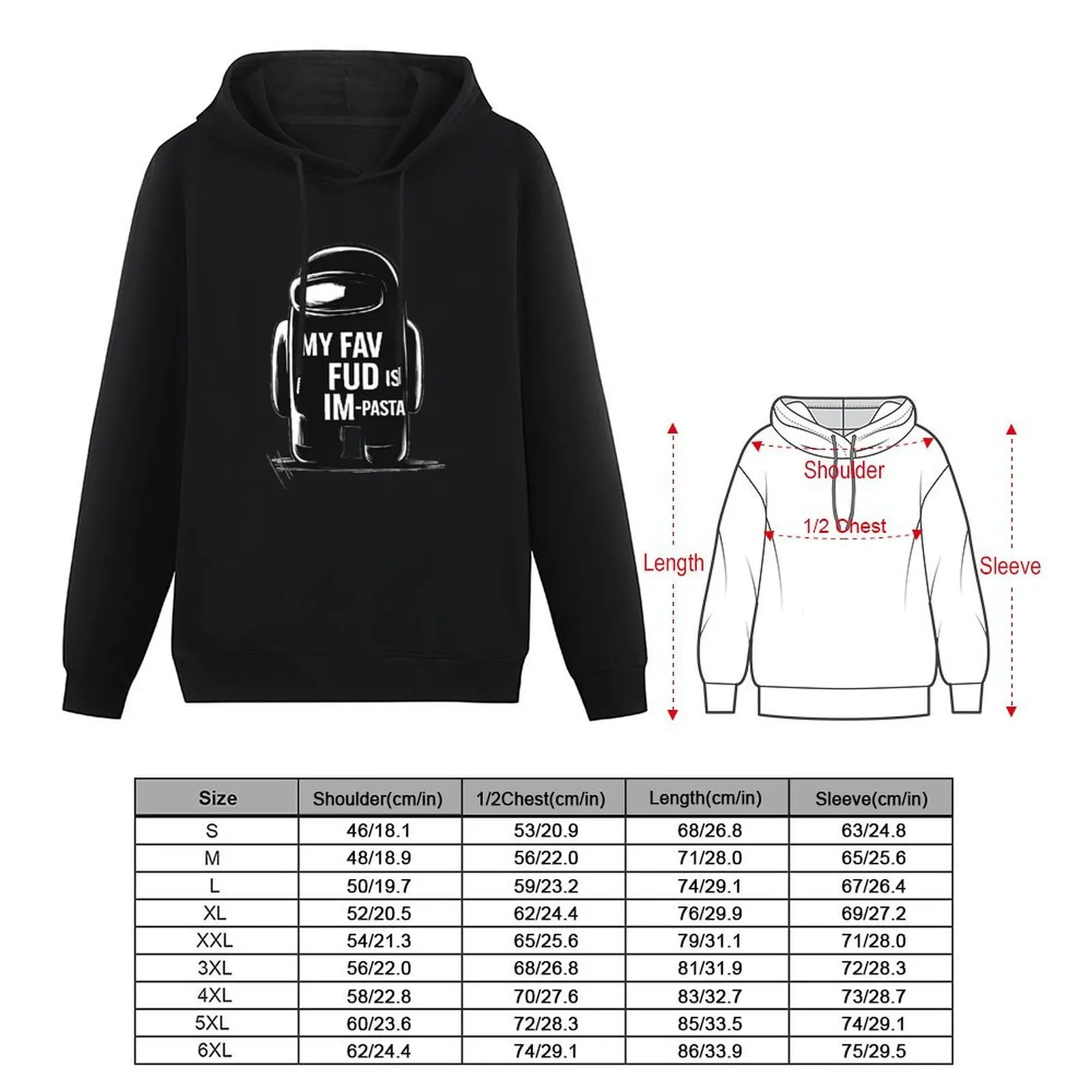 Imposter Joke Hoodie graphic t shirts men blouse mens designer clothes mens clothes new hoodies and sweatshirts