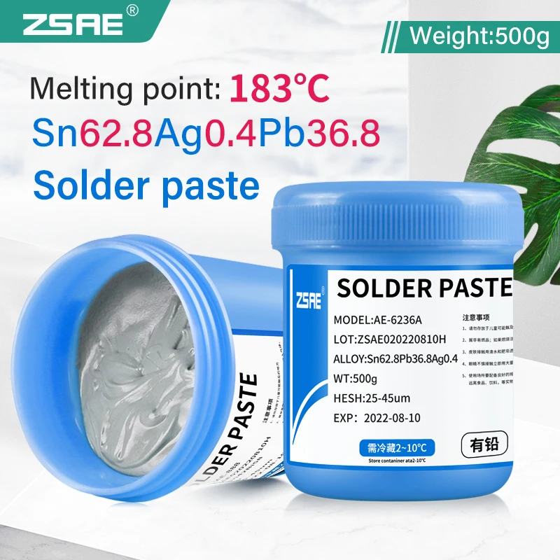 Soldering Paste with Accessories Bush and Syringe For IC PCB  BGA Cellphone Repairing 500G