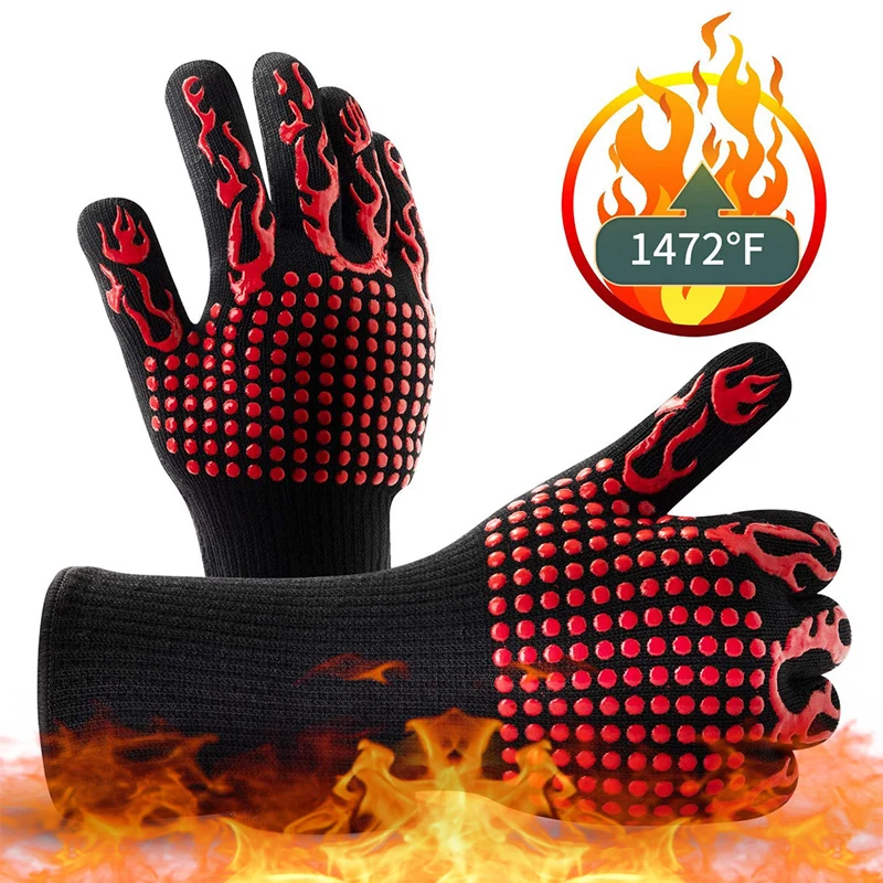 Multi-Function Microwave Oven Gloves High Temperature Resistance Barbecue Mitts 800 Degrees Non-slip heat insulation BakingGlove