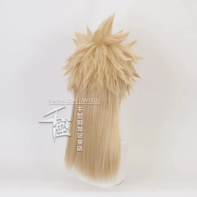 

qwerrtyuio. 123456 Game Final Fantasy Vii Cloud Strife Cosplay Wig Golden Two Kinds Hair Heat Resistant Synthetic Haasdffghjk 98