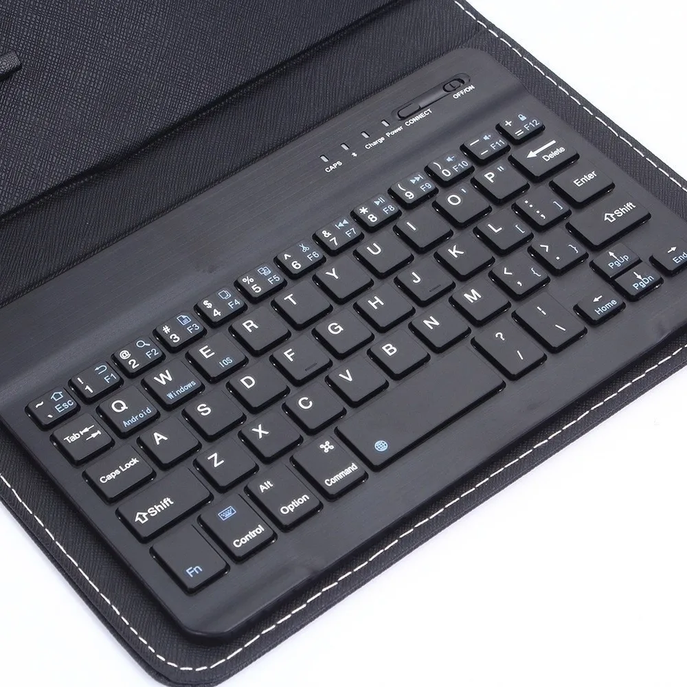 Black Keyboard Protective Cover Wireless with Stand Keyboard Phone Case Shockproof Scratch-resistant Bluetooth Keyboard Sleeve