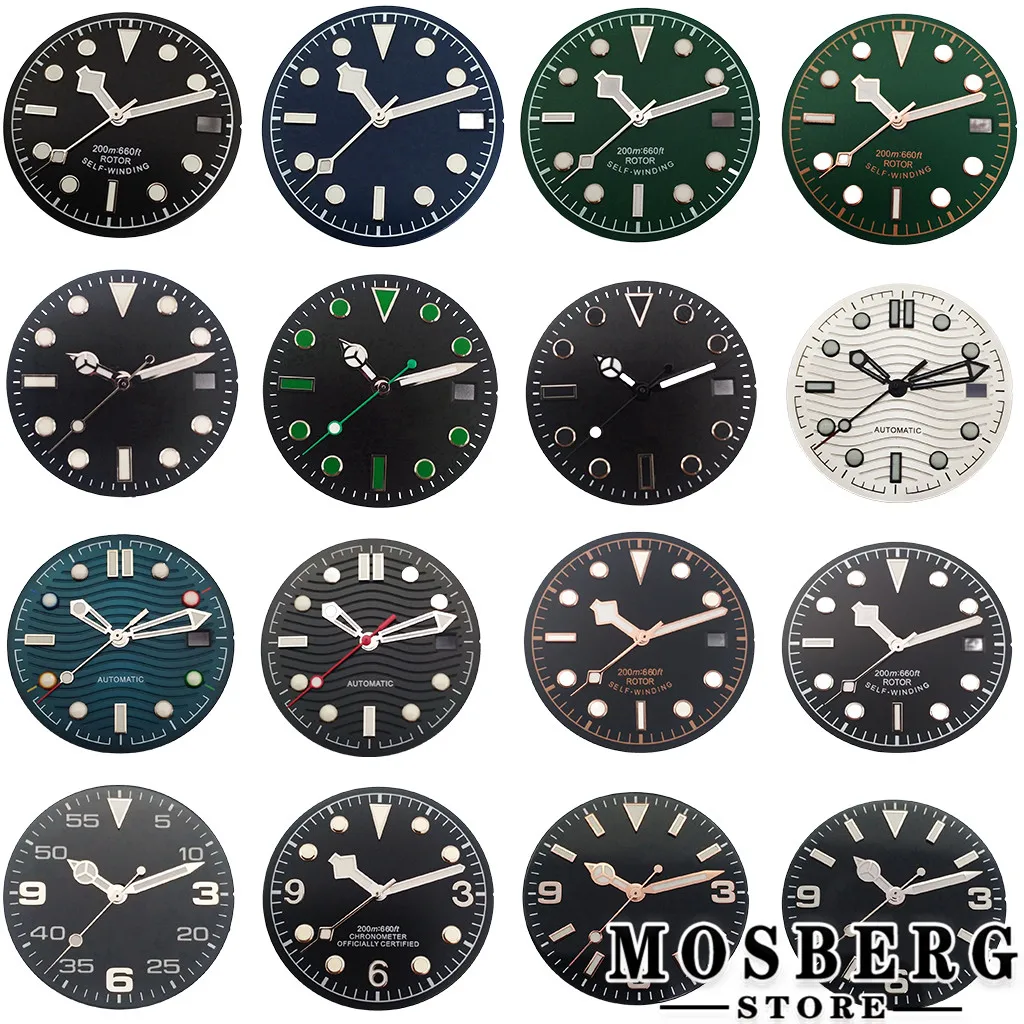 28.5mm 29mm 30.5mm 31mm Sterile Watch Dial Luminous For NH35 NH36 ETA 2824 2836 Miyota 8215 8205 821A DG2813 3804 Movement