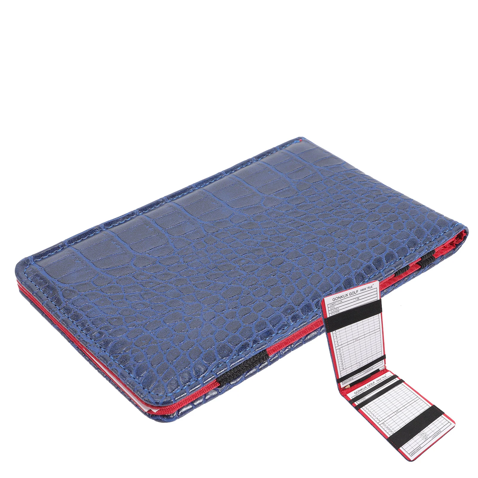 Punten Record Book Golf Score Keeper Golfs Opname Scoreboek Kunstmatige draagbare Pu Golfgereedschap Grootte plat