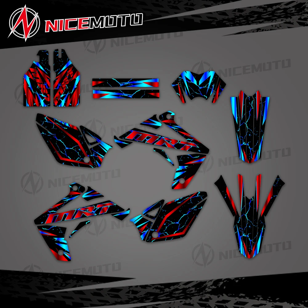 Motocross Team Graphics Background Decal Kits Sticker For Rieju MRT 50 2009 2010 2011 2012-2021 Mrt50 Number Custom Decoration