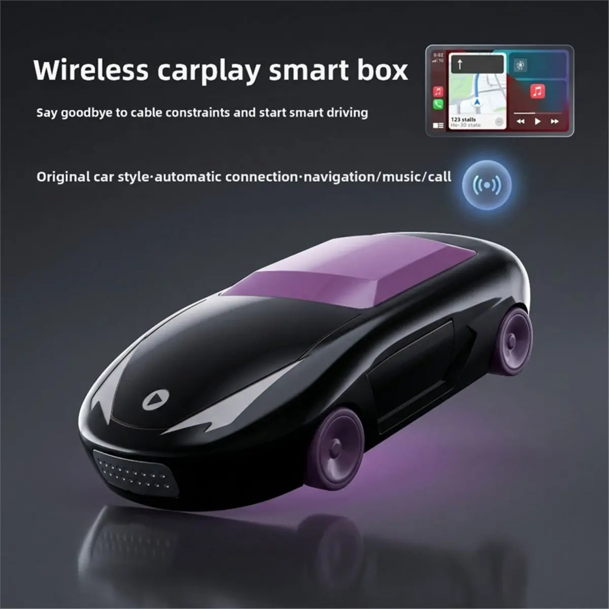 2 In1 Wireless CarPlay Android Auto Adapter Smart Dongle Plug and Play Stable Transmission Auto Connection Car Adapter