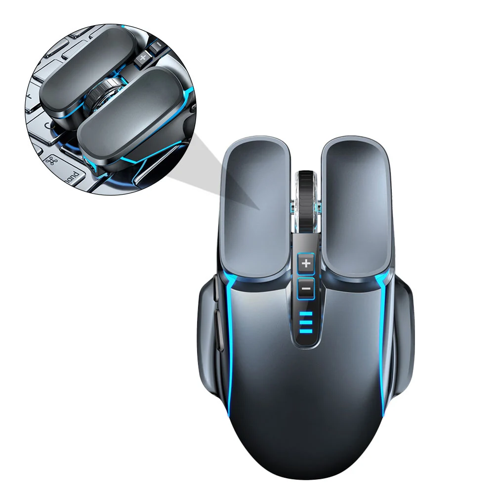 

Rechargeable Gaming Mouse 4 Color Breathing Wireless Laptop Desktop ABS Lightweight Practical Stylish Enhanced Durability Long