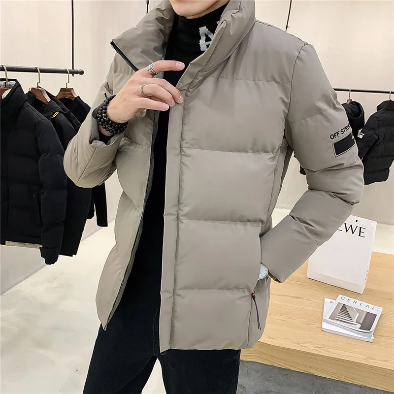 เสื้อแจ็คเก็ตผู้ชายสำหรับฤดูหนาว กันลม อุ่น บุด้วยผ้าฝ้าย เหมาะสำหรับกิจกรรมกลางแจ้ง สไตล์ลำลอง ระบายอากาศได้ดี แฟชั่นทันสมัย ใช้งานได้หลากหลาย