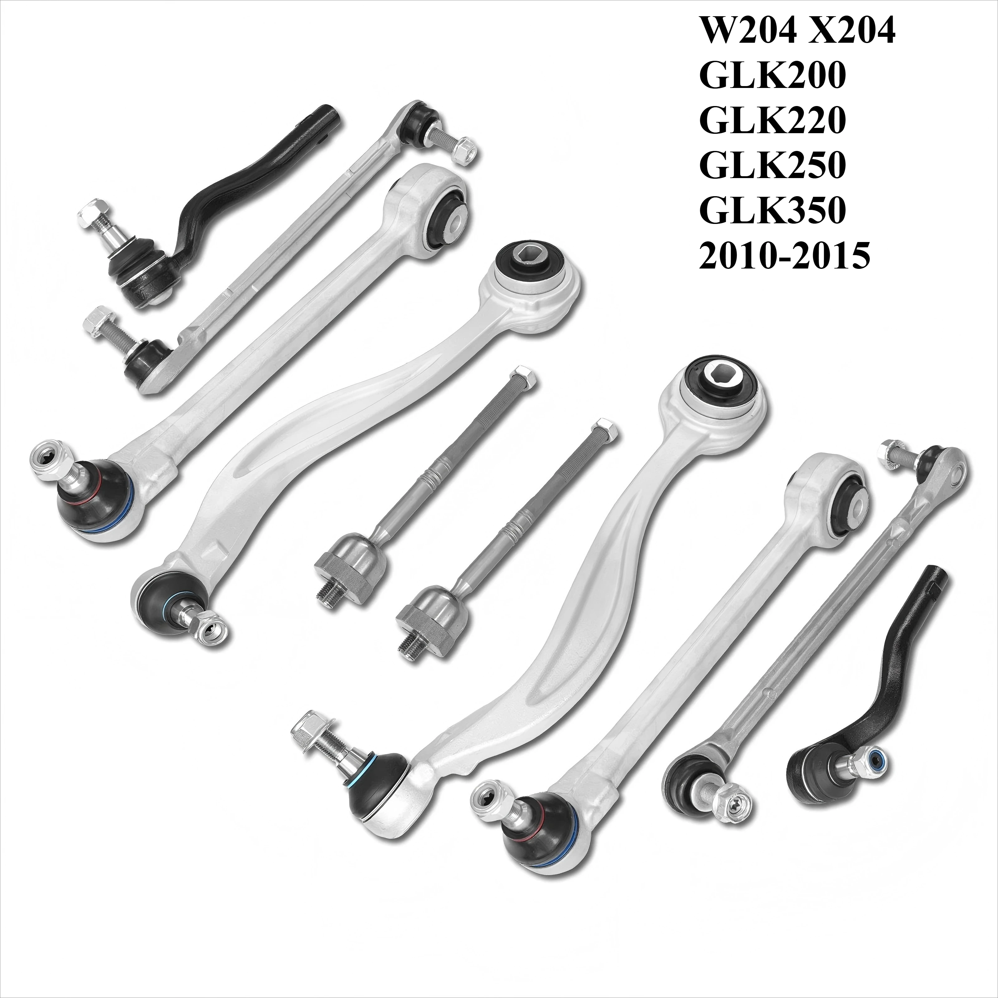 10PCS Front Suspension Control Arm Kit For Mercedes-Benz GLK- Class 4Matic W204 X204 GLK200 GLK220 GLK250 GLK350 2010-2015