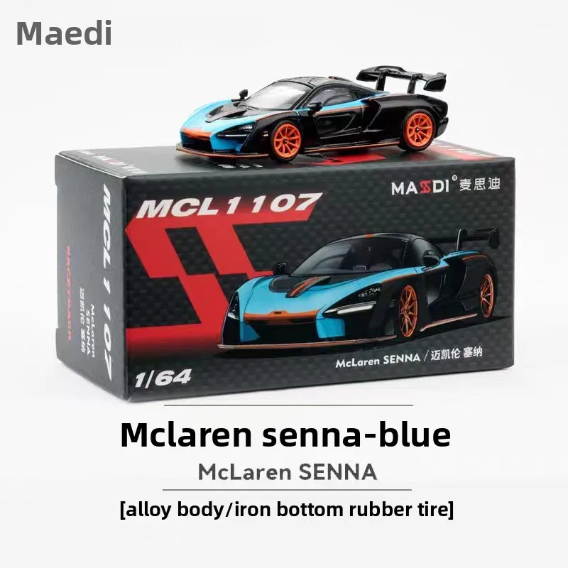 دييكاست 1:64 مقياس ماكلارين سينا سبيكة سيارة نموذج تحصيل لعبة هدية تذكارية عرض حلية