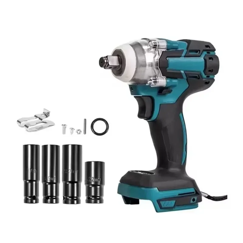 New HILDA 18V Electric Impact Wrench Rechargeable 1/2 Socket Wrench Cordless Without Battery High Power Impact Car Repair Tools