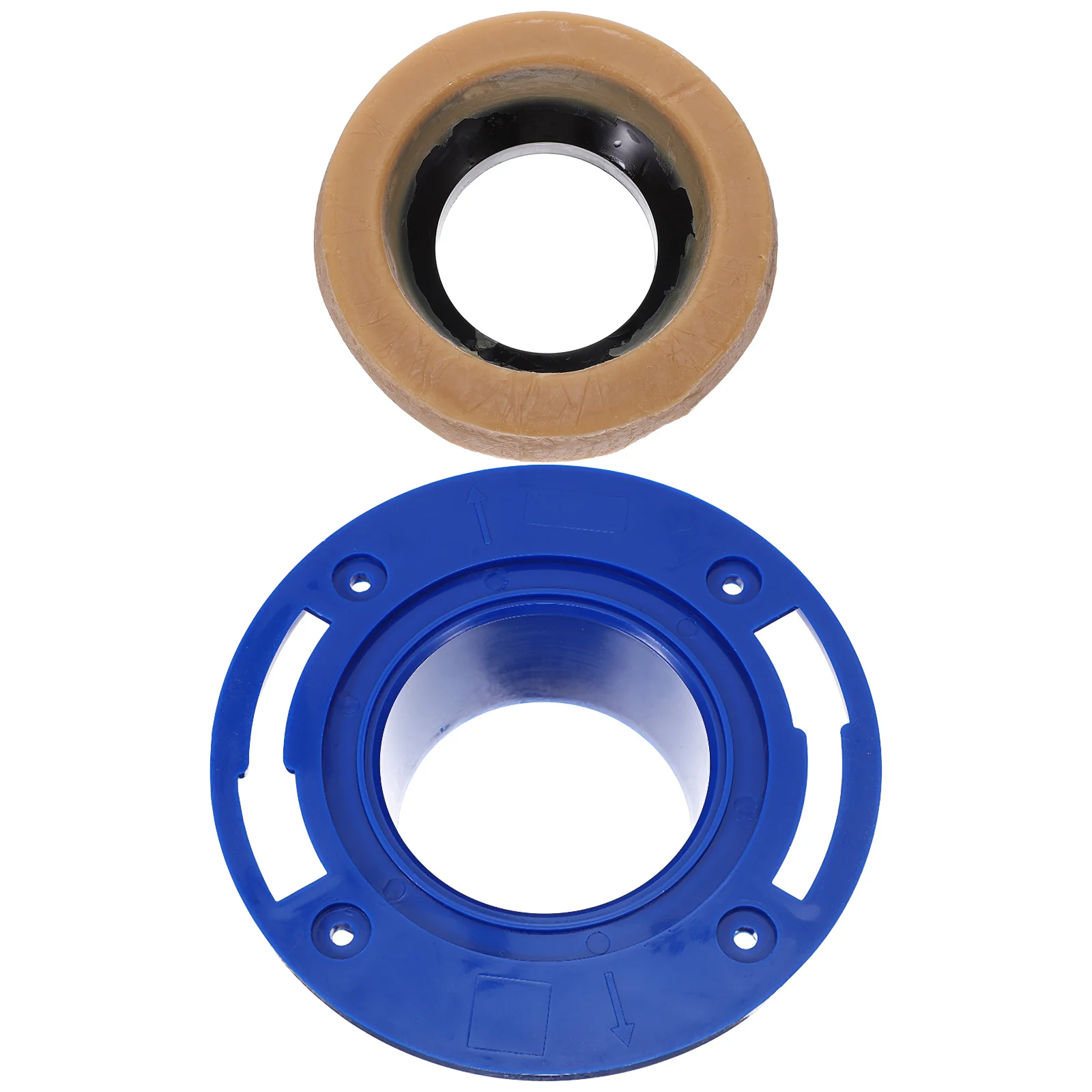 

Toilet Flange Plate Waterproof PVC Floor Drain Repair Accessories Bathroom Replacement Part Universal Fit Toilet Installation