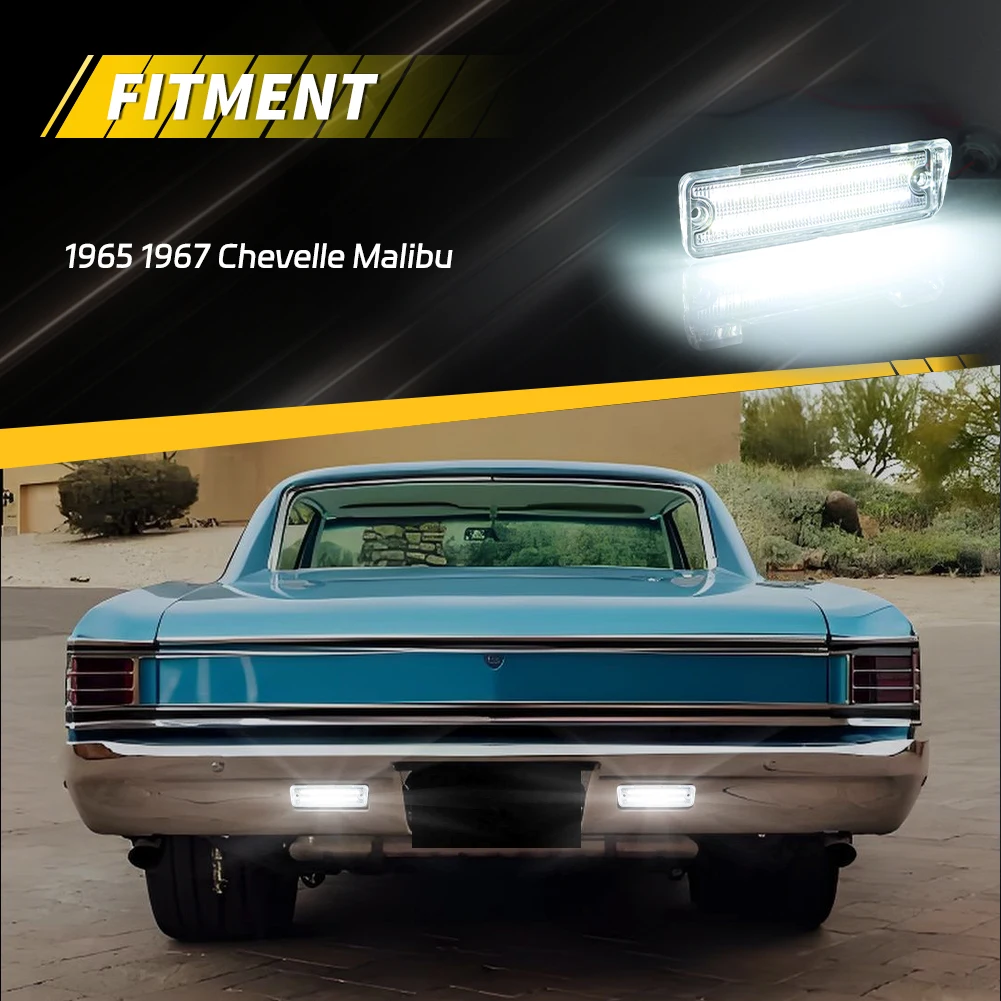 2 Piezas de Luces Traseras para Chevrolet Chevelle y Chevrolet El Camino de 1965 y 1967, Luces de Freno, Luces de Reversa con LED