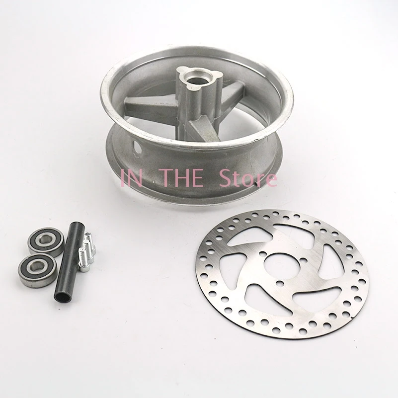 90/65-6.5 front or 110/50-6.5 rear Aluminum Wheel hub,Sprocket,Brake disc Axle bearing fits 49cc Mini Dirt Bike e Scooter Moto