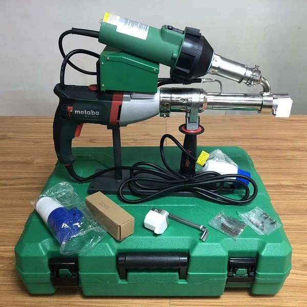 Metabo Motor Plastic Hand Extruder Welding Gun 1600Kw Plastic Welders Hot Air Welding Machine for Hdpe Geomembrane Tanks