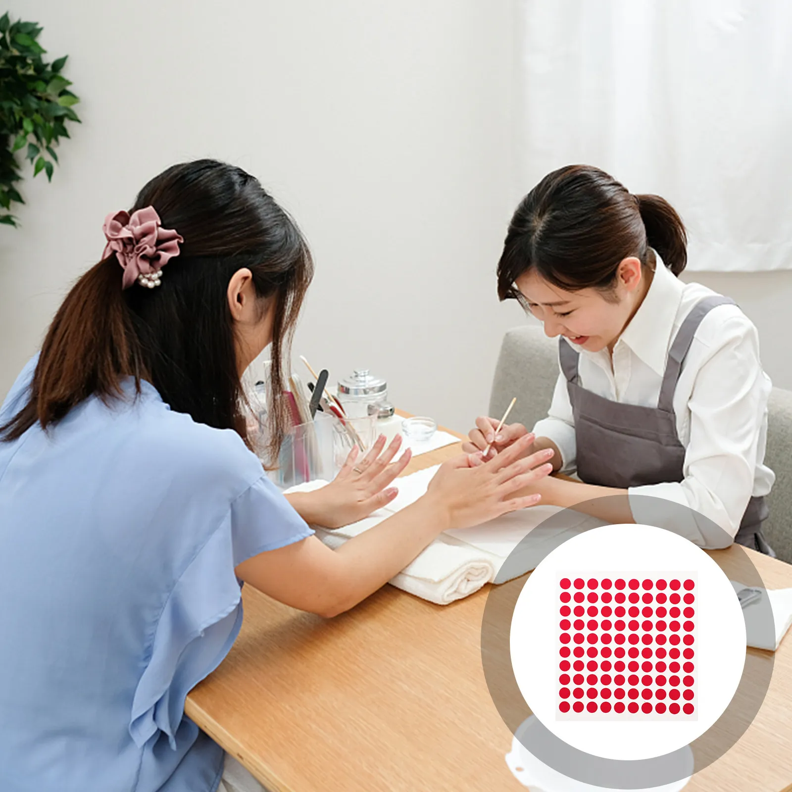 5Sets Sturdy Non-Marking Clear Nail Art Tape for Nail Display Holder Board Manicure Supplies Transparent Double-Sided Display