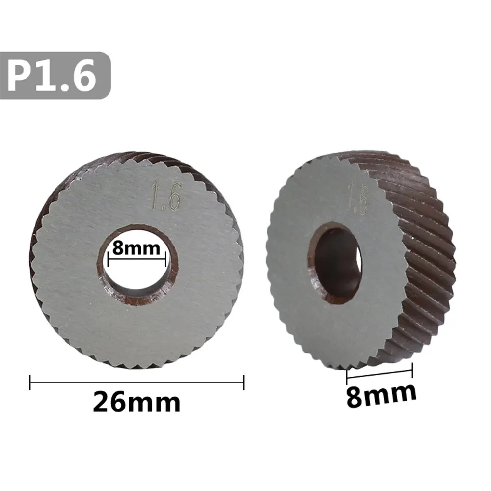 hss anti diagonal slip thick serration wheel 2 pcs 1.6mm