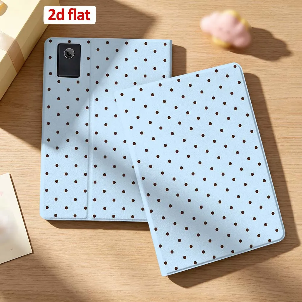 

Pink White Polka Dot Case For Lenovo Xiaoxin Pad 11 P11 P12 Gen 2 Pro Plus Idea Tab GT 5G Pen Tray Tablet