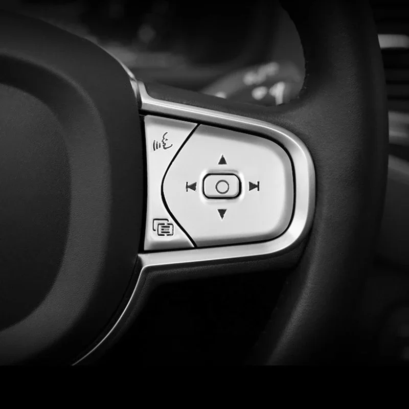 Steering Wheel Button Stickers for Volvo XC60 XC90 S90 S60 V60 Steering Wheel Trim Cover Stickers Auto Interior Decor Parts - Image 4