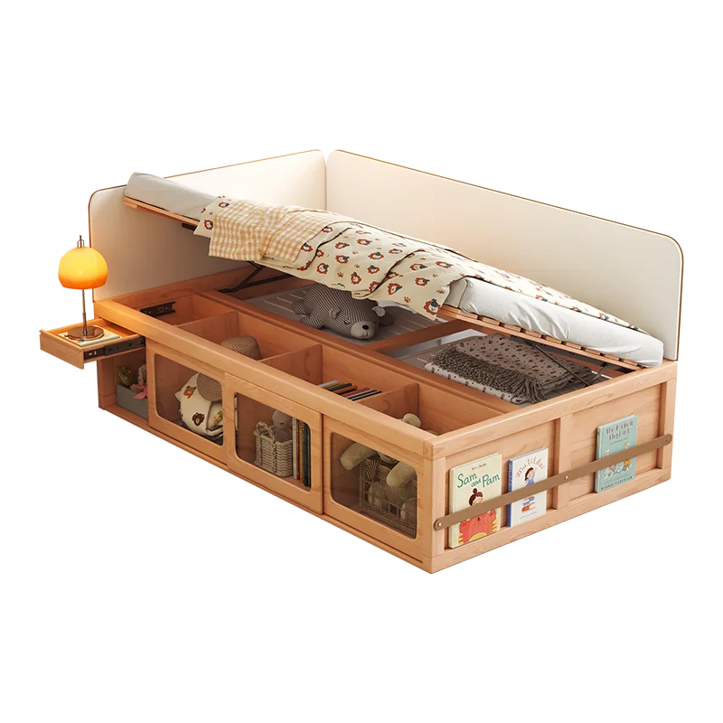 

for New Cute Design Storage Cabinet Drawers Kids Solid Wood Beds