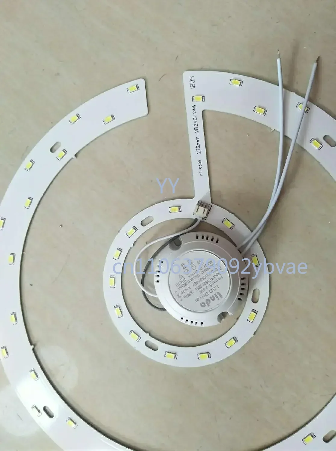 Led Ceiling Lamp Retrofit  Panel Circular Ring Energy-saving Light Source Bulb Bead Patch Wick   Board 24w