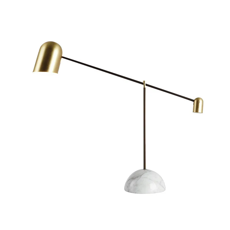 

Italian postmodern marble bedside table lamp art hardware bedroom living