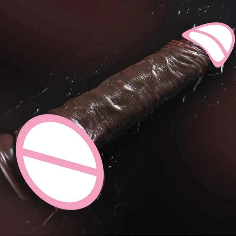 リアルなスライド包皮睾丸大人の大人のおもちゃ女性のためのソフトシリコーン膣オナホールペニスビッグ吸引カップ