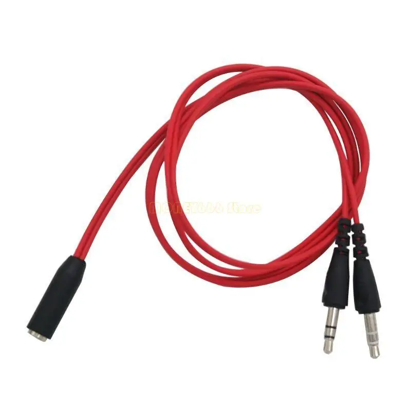 F62C 3,5 -mm -Stecker weiblich bis 2 männliche Splitter -Audioadapterkabelkabel für PC Computers Kits Reparieren Kopfhörerdraht