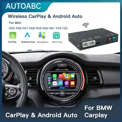 Wireless CarPlay Android Auto for BMW Mini R55 R56 R57 R58 R59 R60 R61 F54 F55 Clubman Countryman Hardtop John Cooper F56 F57