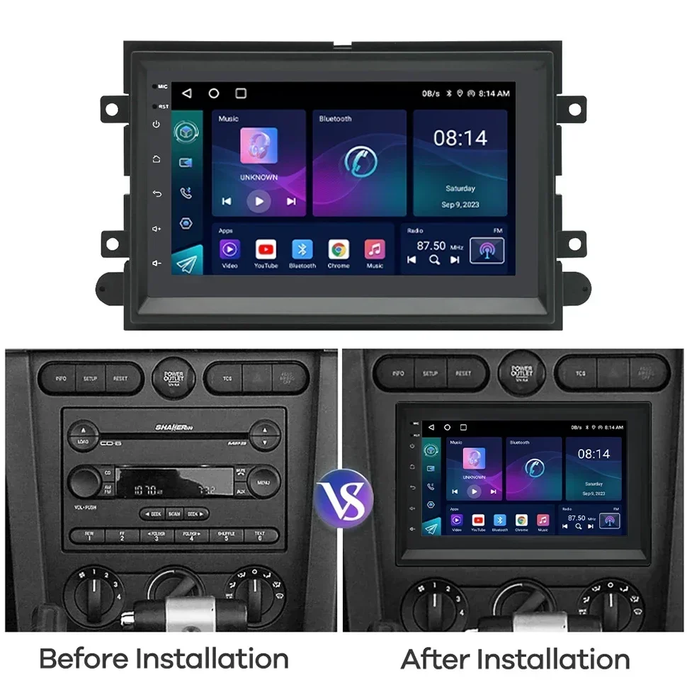 SEPTON Android CarPlay Car Radio for Ford 500 F150 Explorer Edge Escape Sport Lincoln Expedition Mustang Player Navigation GPS