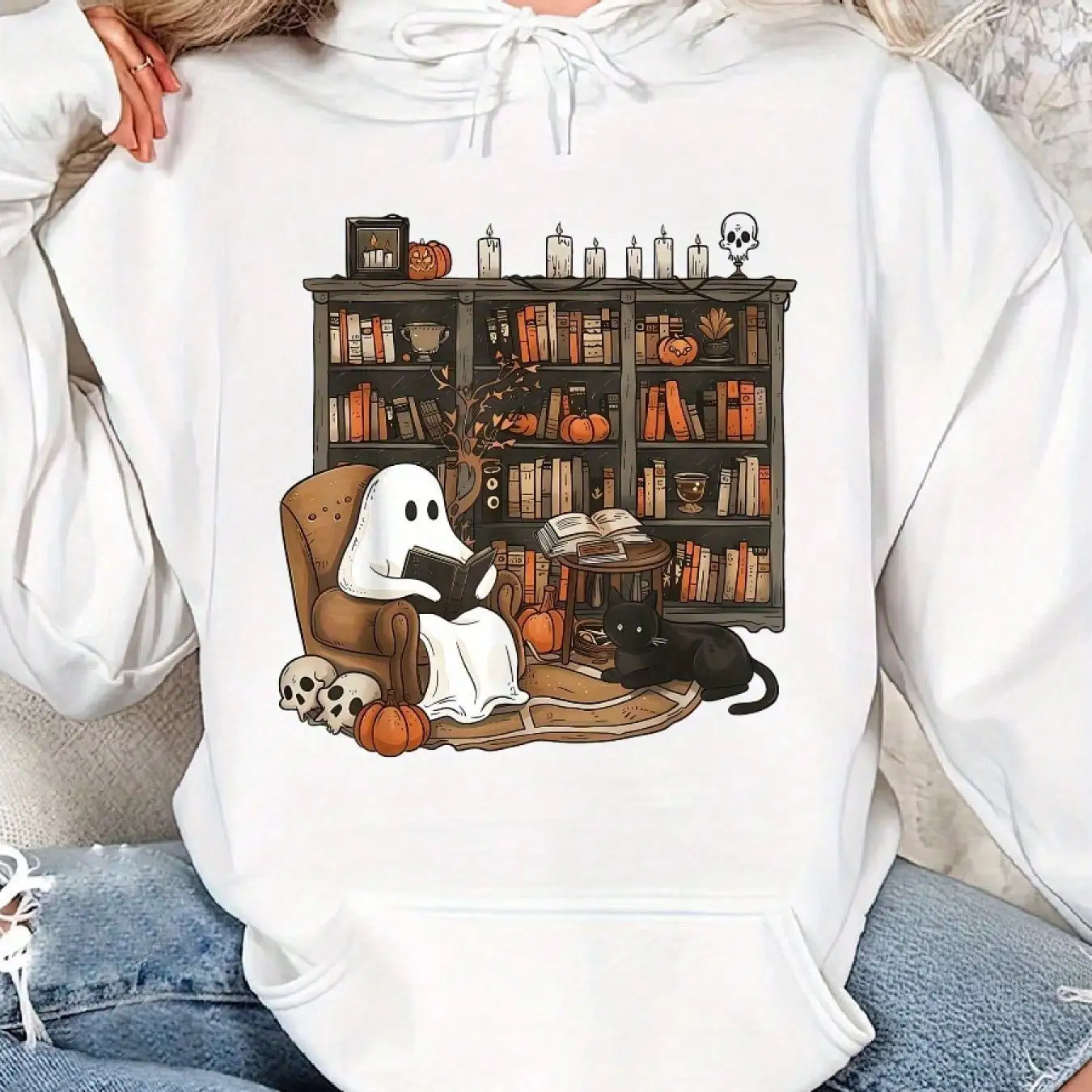 

Men's and Women's Plus Size Print Top, Loose Casual, Soft, Comfortable and Breathable, Outdoor Sports Loose Pullover Hoodie