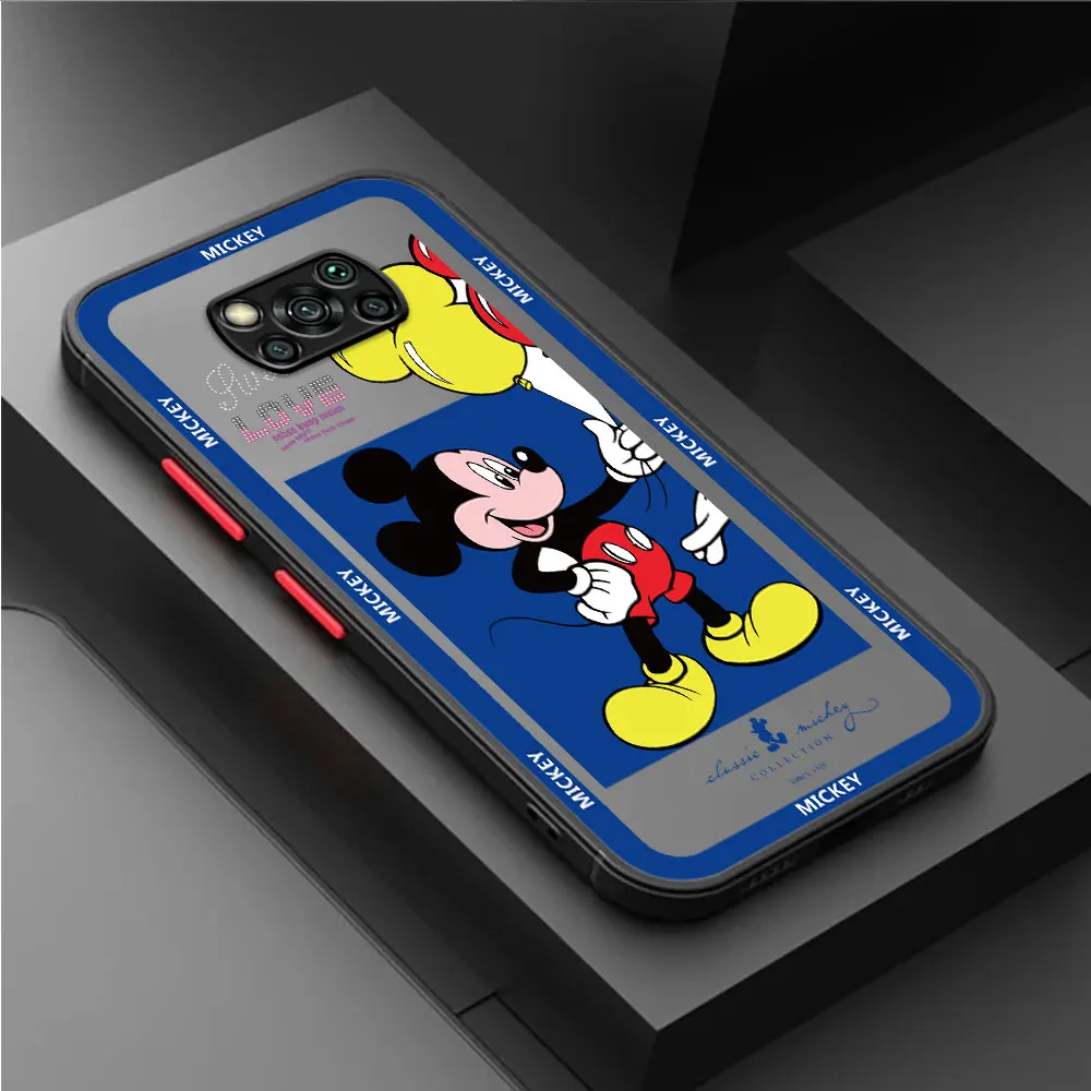 Mickey Maus Fall Für Xiaoimi Poco X3 NFC 11T Pro 11 Lite X5 X4 12 13 9T 12X F3 M5 C40 C50 C51 Funda Zurück Telefon Abdeckung