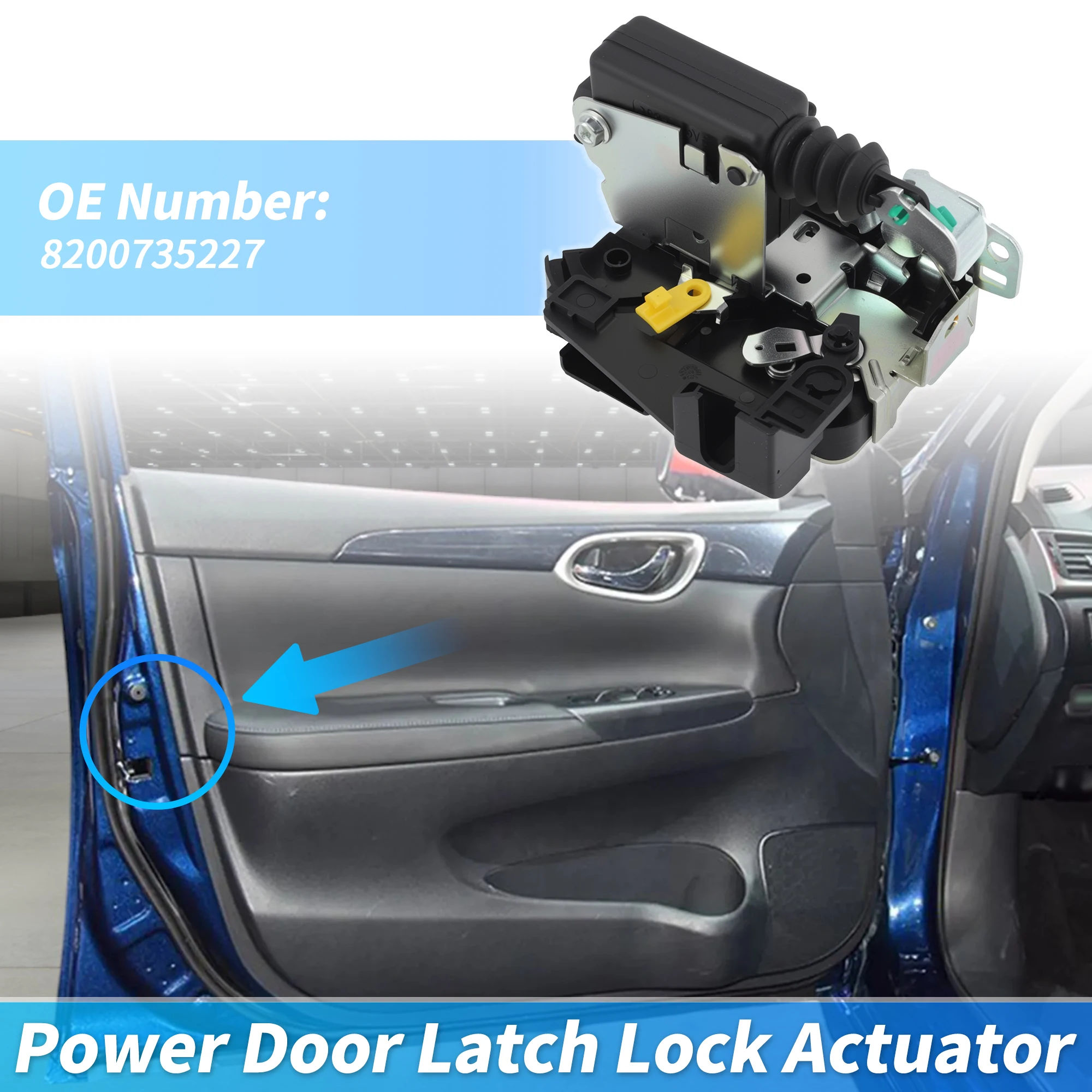 UXCELL 8200735227 Power Door Lock Latch Actuator for Dacia Duster