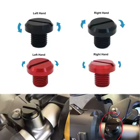 2pcs Universal M10 Motorcycle Mirror Hole Plug Screw Bolts For Honda Cbr600rr Piaggio Zip Cb1000r Super Cub Benelli 752s