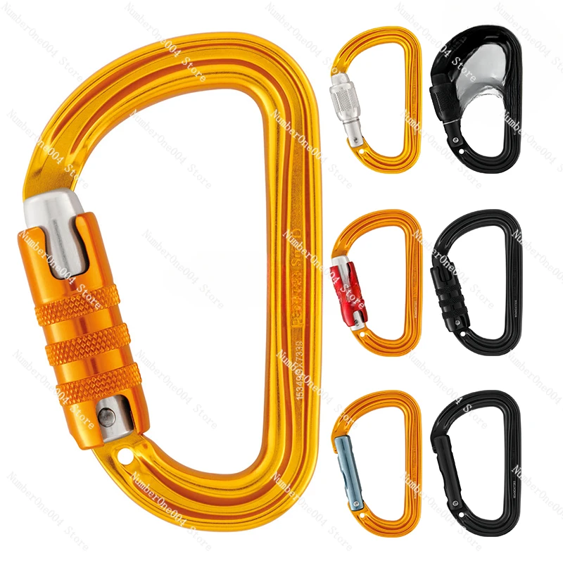 Suitable for Sm'D M39 rock climbing and ice climbing D-type anti loss hole light small quick hanging point main lock