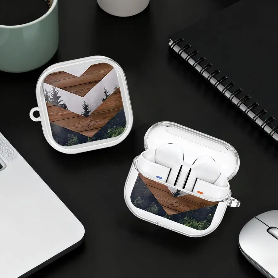 

Forests And Landscapes Clear Earphone Cases Cover With Hook Case For Samsung Galaxy Buds 4 Pro 2 3Pro 2Pro 4Pro Live 3 FE