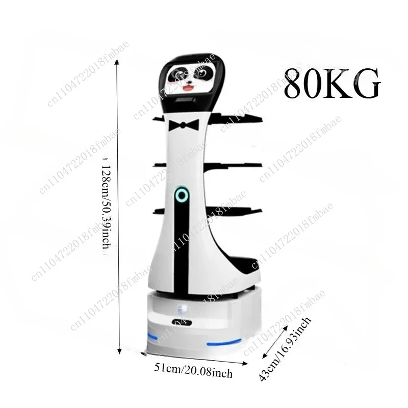 Panda Intelligent Food Delivery Ro-bot Hotel Restaurant Multifunctional Automatic Serving Dish Passing Welcome Waiter