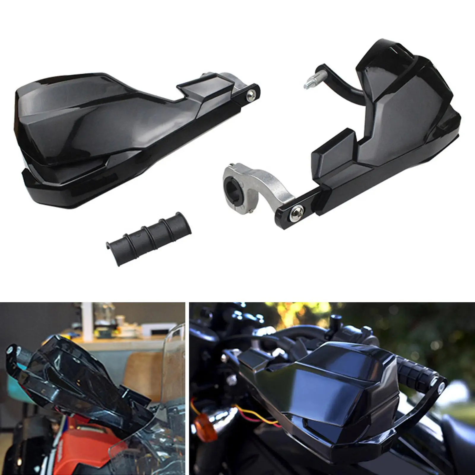 

2Pcs Handlebar Protector Motorcycle Handlebar Hand Protection Parts Replacement Left Right Windshield Motorcycle Handguards