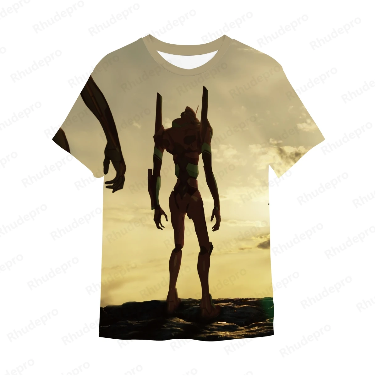 Camiseta Neon Genesis Evangelion masculina, cosplay streetwear, tops de manga curta, roupas novas, roupas da moda, presente, Y2k, 2024