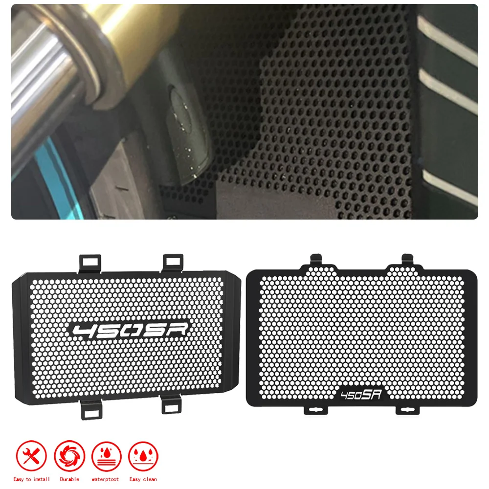 

Motorcycle FOR CFMOTO CF MOTO 450SR 450SS 450NK 2022 2023 2024 450 SS NK Accessories Radiator Grille Cylinder Engine Guard Cover