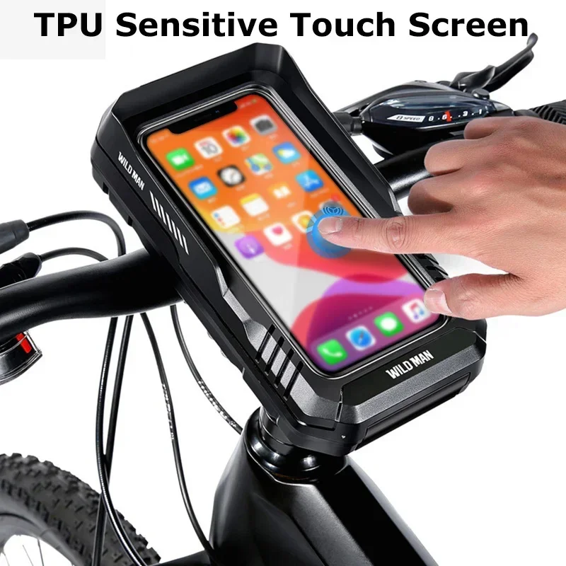 Bicycle Bag Rainproof Quick Release Bag Touch Screen Phone Bike Bag 7.0 inch Bike Bag Phone Bag