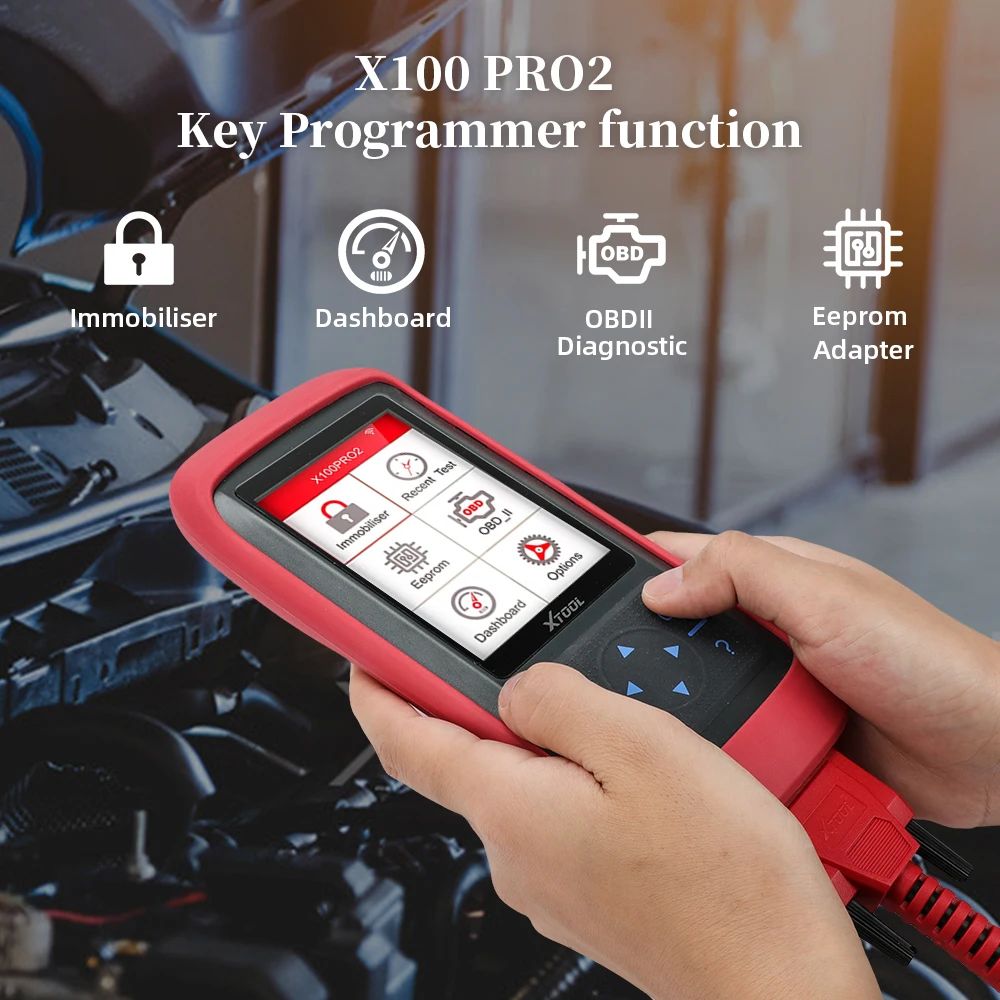 Xtool X100 Pro2 Auto Key Programmer Automotive Scanner IMMO Car OBD2 Code Reader Diagnostic Tool With EEPROM Adapter Free Update